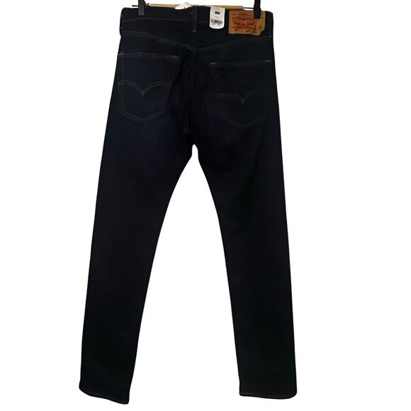 NWT Mens Levi's 501 Original Fit Button Fly Jeans 31x34 Drk Blue - Picture 2 of 5